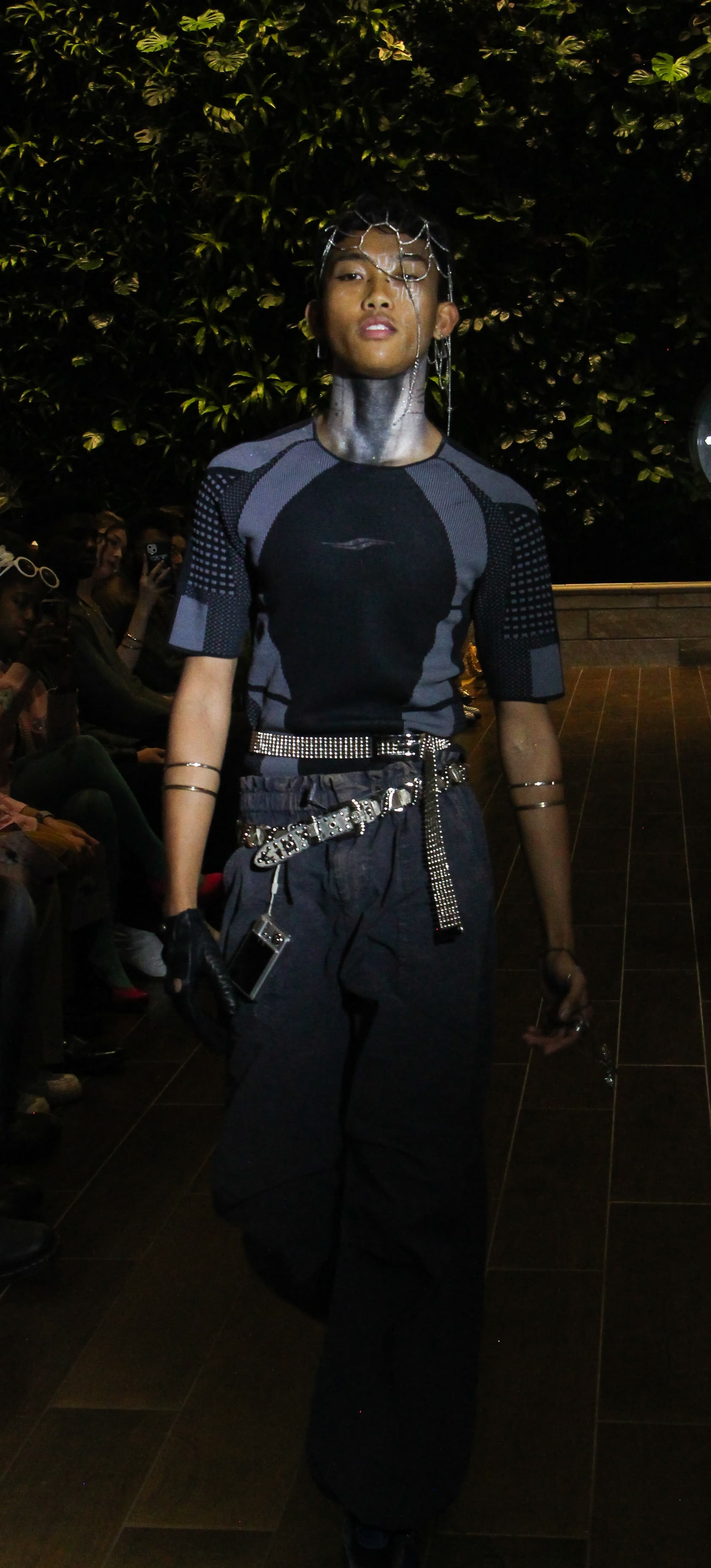 Runway look 8 from Future Relics collection