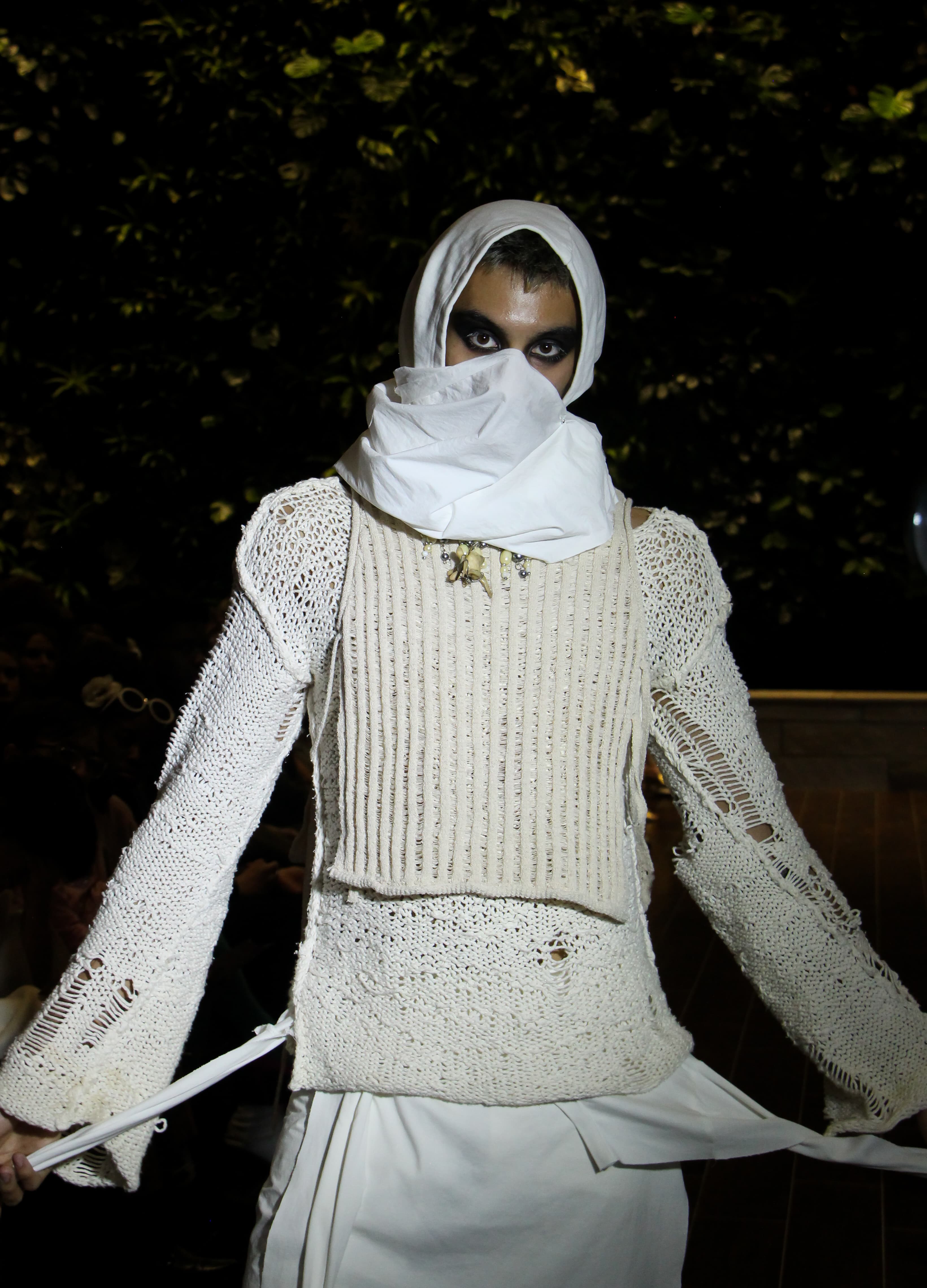 Runway look 18 from Future Relics collection