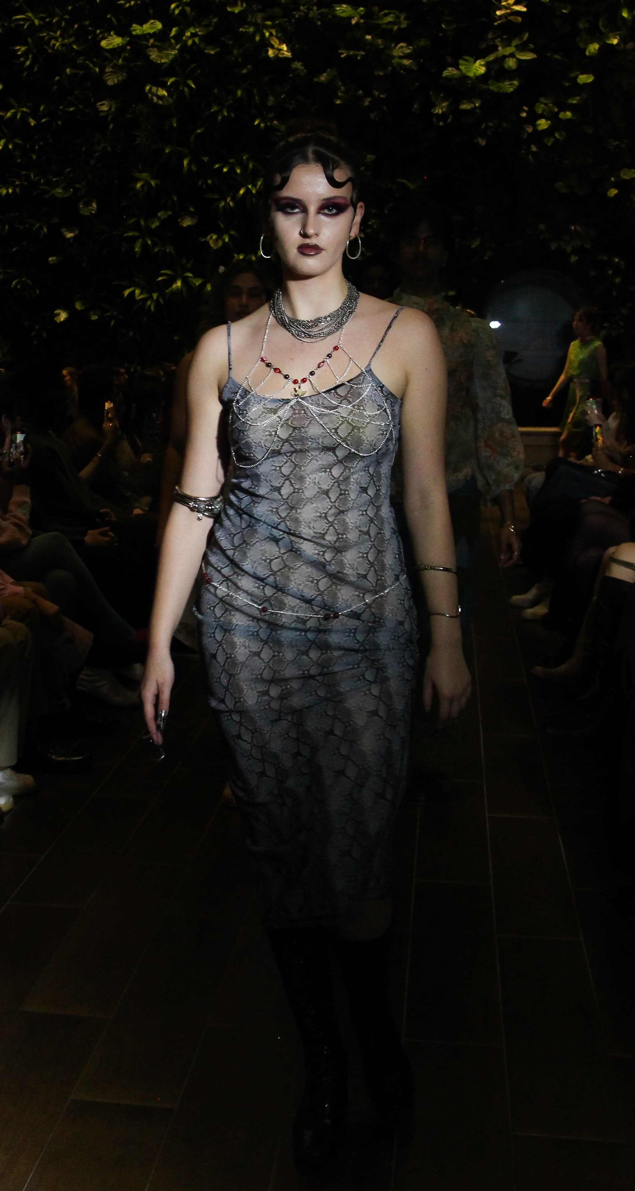 Runway look 22 from Future Relics collection