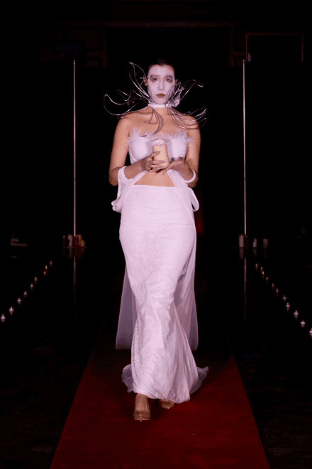 Runway look 5 from Haus of Horror collection