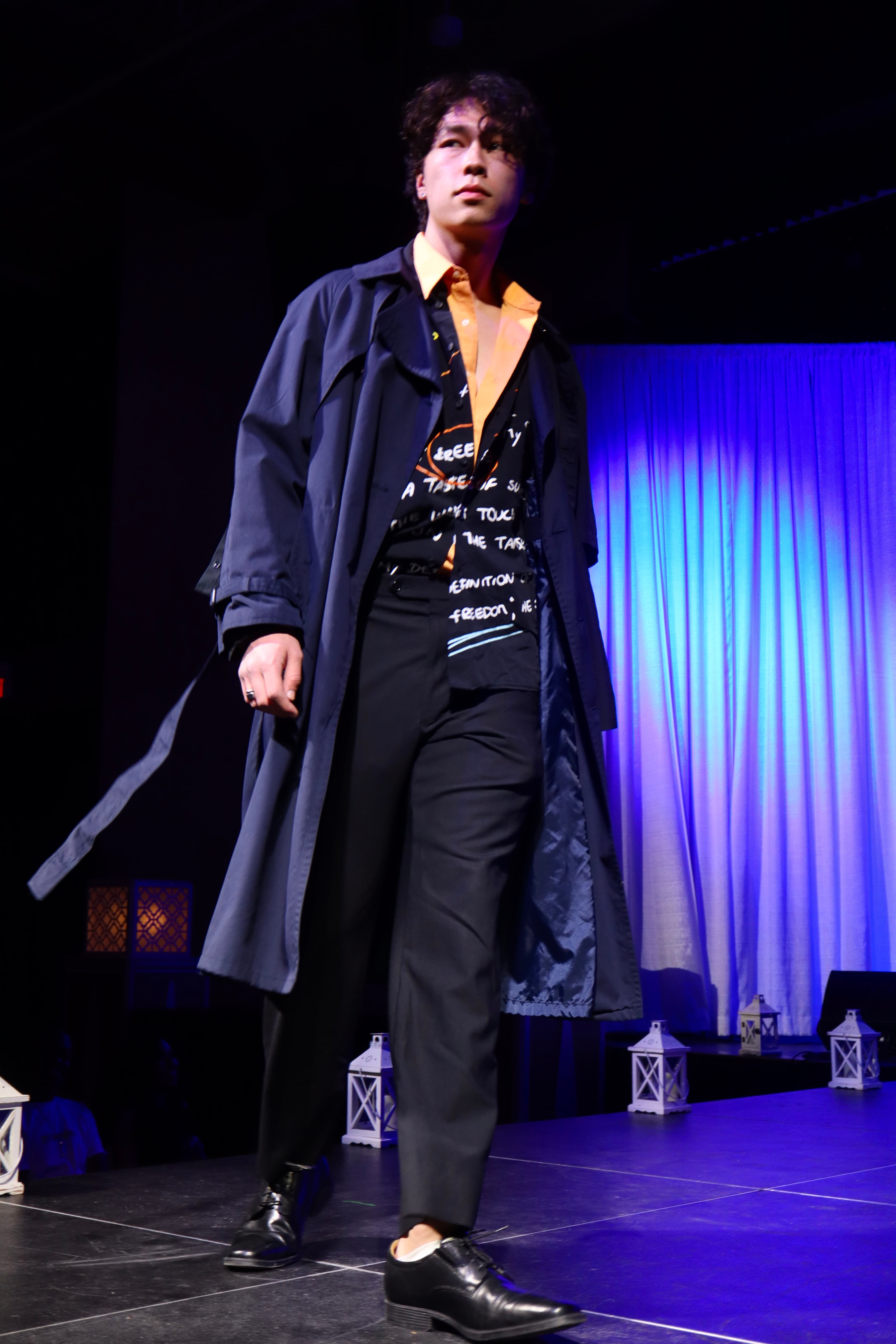 Runway look 13 from Revelations collection