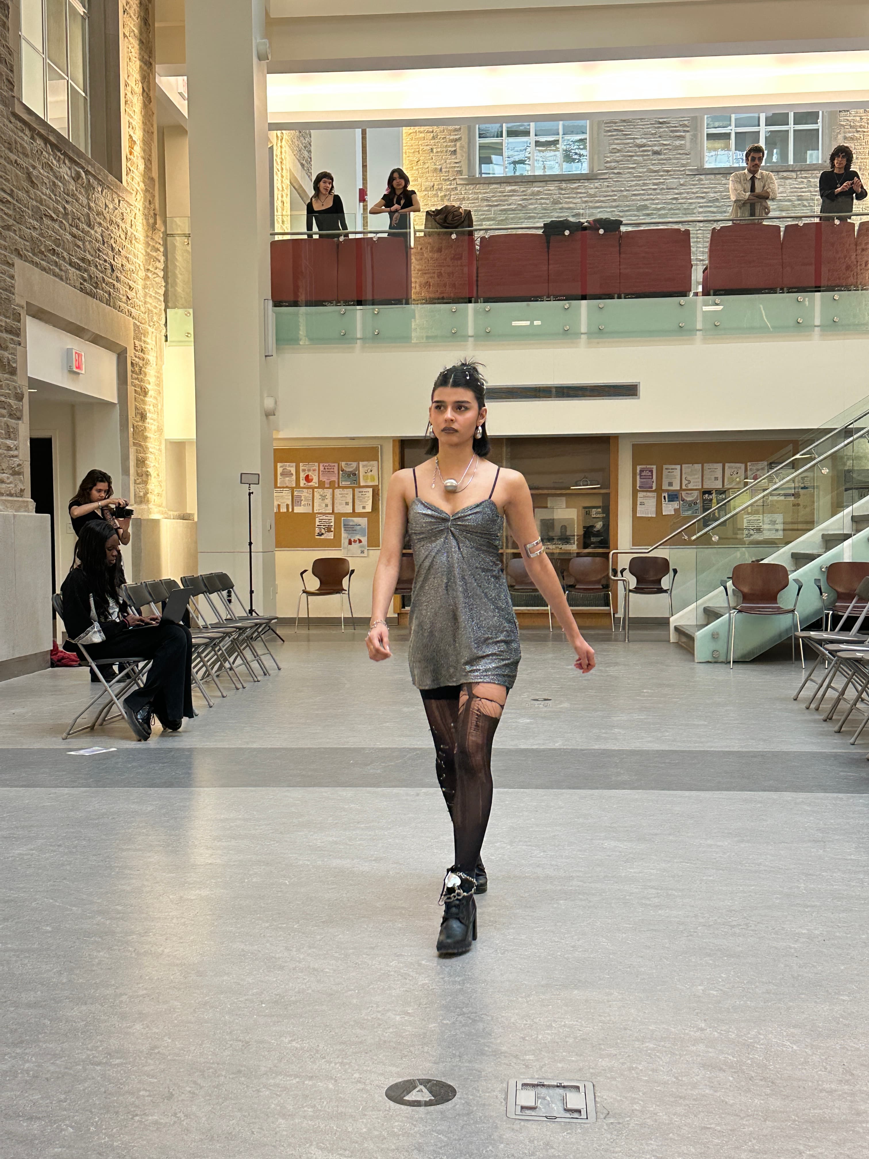 Runway look 6 from Revelations collection